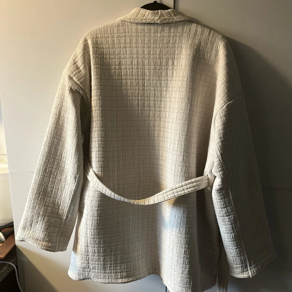 Beautiful Lululemon Serene Travels Wrap blazer jacket in Light Ivory